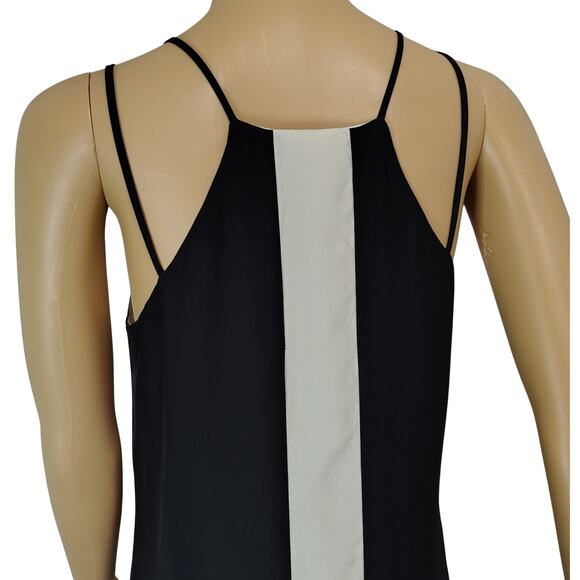 SILK PARKER Slip Dress Patchwork Floral Keyhole Strappy Black Red White Size S - Picture 7 of 10